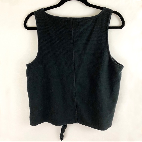 Madewell Texture & Thread black knot tank top - Picture 2 of 3